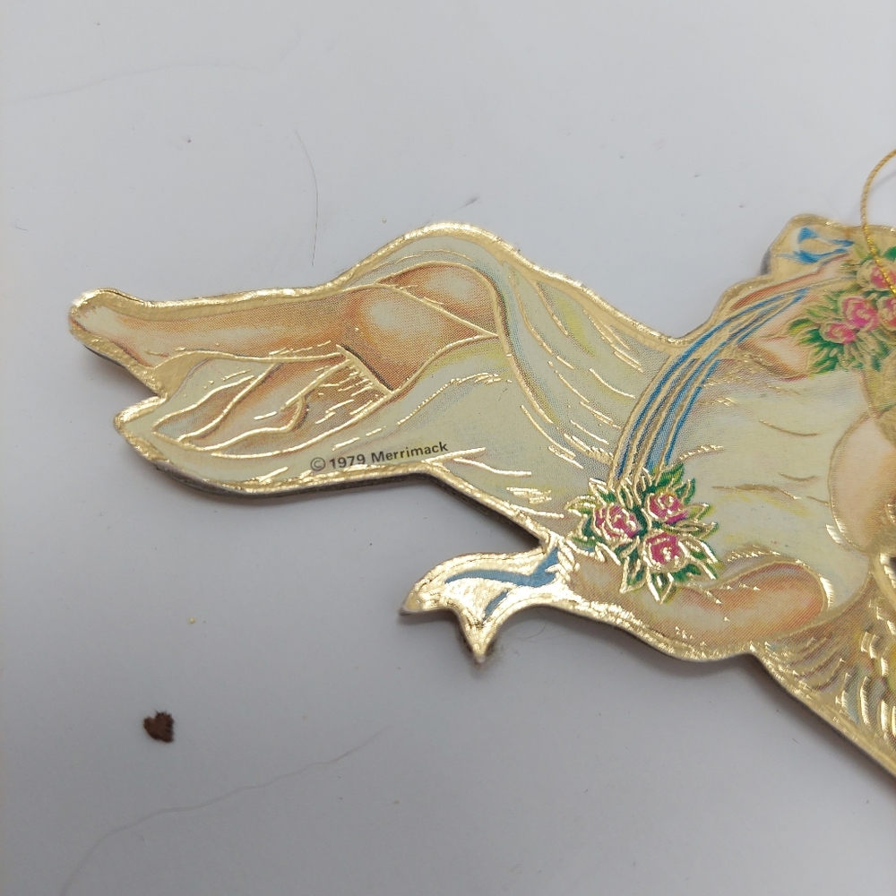 Merrimack Die Cast Cardboard Ornaments Lot Of 24 Vintage 1979 1985 1986 Angels - Picture 6 of 9